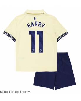 Billige Fotballdrakt Everton Thierno Barry #11 Replika Bortedraktsett Barn 2025-26 Kortermet (med bukser)